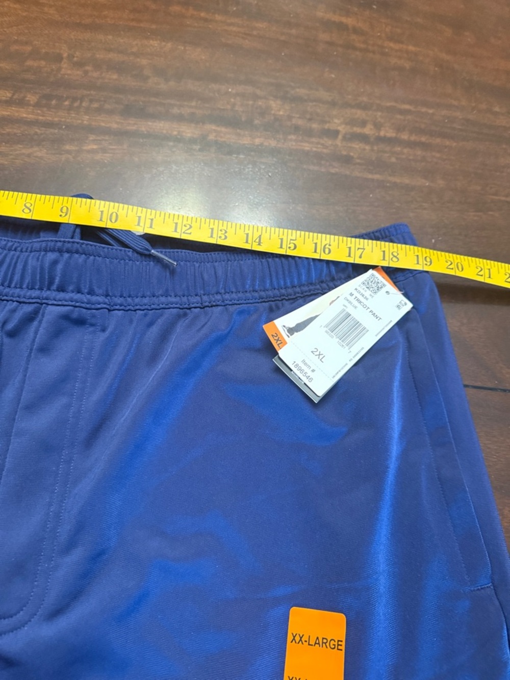 adidas Mens Navy Track Joggers. New. Size XXL. Inseam 31 - Picture 12 of 13
